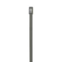 Cincho PanSteel de Acero Inoxidable Tipo 304, 127mm largo x 4.6mm ancho, Color Metálico, Paquete de 100pz