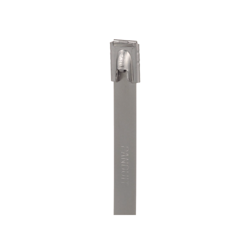 Cincho Pan-Steel™ de Acero Inoxidable 316, de 362mm largo x 7.9mm ancho, Color Metálico, Paquete de 50pz