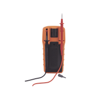 Multímetro Digital con Selección Manual Rango 600V CAT III con Protección de Alerta LED del Cable de Prueba