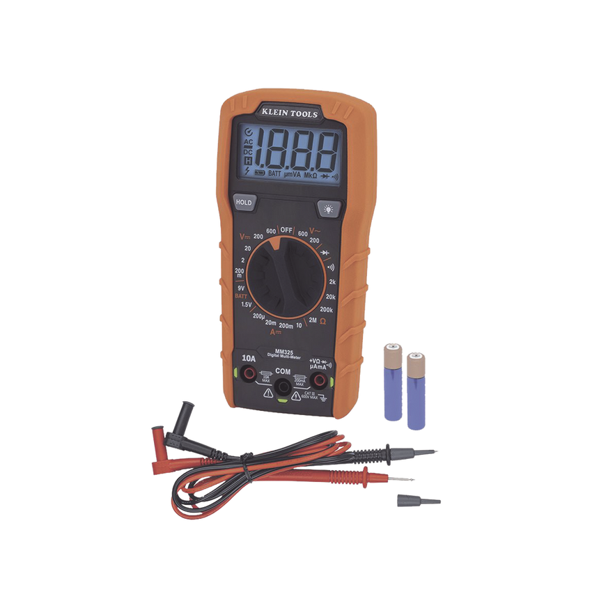 Multímetro Digital con Selección Manual Rango 600V CAT III con Protección de Alerta LED del Cable de Prueba