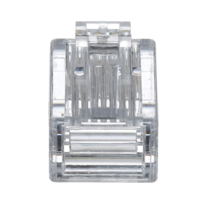 Plug RJ45 Cat5e, Para Cable UTP de Calibres 24-26 AWG, Chapado en Oro de 50 Micras, Paquete de 100 Piezas