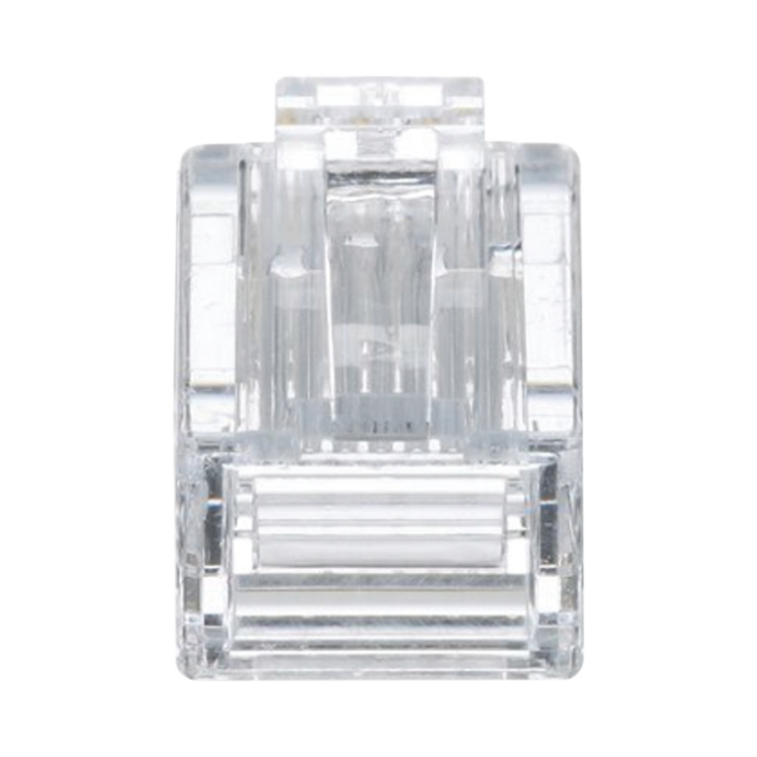Plug RJ45 Cat5e, Para Cable UTP de Calibres 24-26 AWG, Chapado en Oro de 50 Micras, Paquete de 50 Piezas