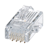 Plug RJ45 Cat5e, Para Cable UTP de Calibres 24-26 AWG, Chapado en Oro de 50 Micras, Paquete de 50 Piezas