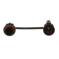 Conector Plug RJ45 de Uso Industrial Blindado, Categoría 5e, 24AWG, con Tapa Protectora, Protección IP67