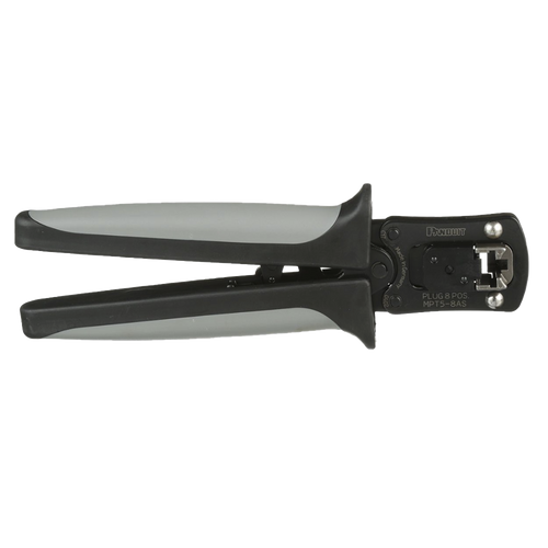 Pinzas Ponchadoras Para Plugs Modulares RJ45, Cat5e, Cat6 y Cat6A, Color Negro