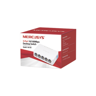 Switch NO Administrable / Para escritorio /  5 puertos 10/100 Mbps / Diseño Compacto / Plug and Play