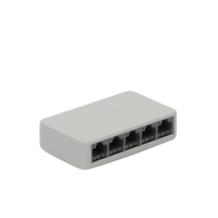 Switch NO Administrable / Para escritorio /  5 puertos 10/100 Mbps / Diseño Compacto / Plug and Play