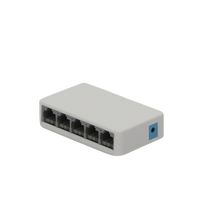 Switch NO Administrable / Para escritorio /  5 puertos 10/100 Mbps / Diseño Compacto / Plug and Play