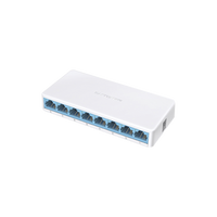 Switch NO Administrable / Para escritorio / 8 puertos 10/100 Mbps / Diseño Compacto / Plug and Play