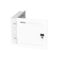 Gabinete Multipropósito de Montaje en Pared, de 14 in de Altura, Con Puerta Reversible, Fabricado en Acero, Color Blanco