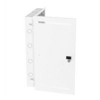 Gabinete Multipropósito de Montaje en Pared, de 28 in de Altura, Con Puerta Reversible, Fabricado en Acero, Color Blanco