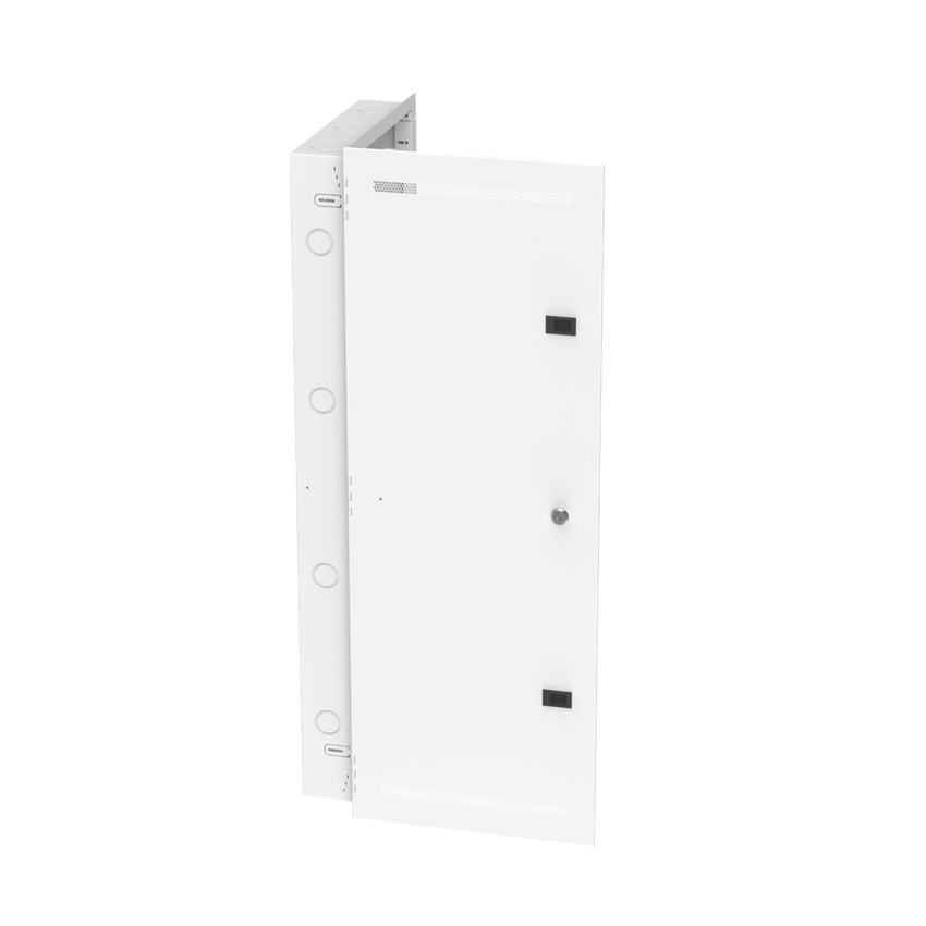 Gabinete Multipropósito de Montaje en Pared, de 42 in de Altura, Con Puerta Reversible, Fabricado en Acero, Color Blanco