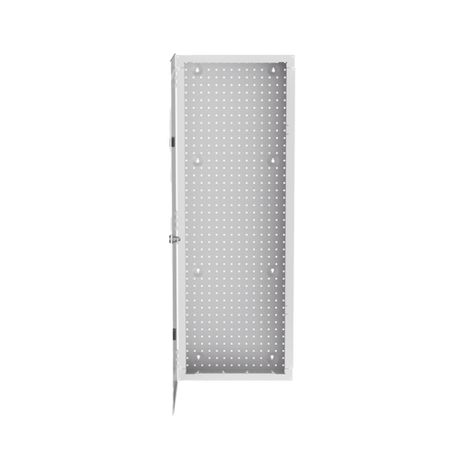 Gabinete Multipropósito de Montaje en Pared, de 42 in de Altura, Con Puerta Reversible, Fabricado en Acero, Color Blanco
