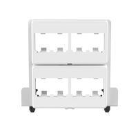 Patch Panel de 8 Puertos Mini-Com, Para Uso con Gabinetes Multipropósito, de Instalación a Presión, Color Blanco
