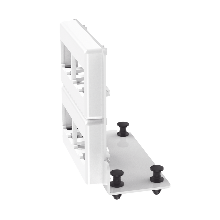 Patch Panel de 8 Puertos Mini-Com, Para Uso con Gabinetes Multipropósito, de Instalación a Presión, Color Blanco
