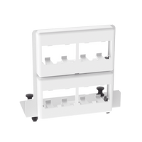 Patch Panel de 8 Puertos Mini-Com, Para Uso con Gabinetes Multipropósito, de Instalación a Presión, Color Blanco