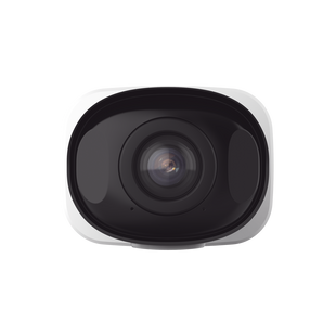 Cámara Bullet de Red Mini Panorámica 180° AI / 4K / Super WDR 120dB / Micrófono Integrado / IP67-IK10 / Soporte PoE / Almacenamiento 1TB / Analítica IA VCA 8 Modos