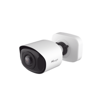 Cámara Bullet de Red Mini Panorámica 180° AI / 4K / Super WDR 120dB / Micrófono Integrado / IP67-IK10 / Soporte PoE / Almacenamiento 1TB / Analítica IA VCA 8 Modos