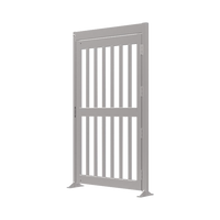 Puerta de Alta Seguridad de Cuerpo Completo Acabado en Acero Inoxidable