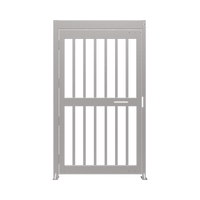Puerta de Alta Seguridad de Cuerpo Completo Acabado en Acero Inoxidable