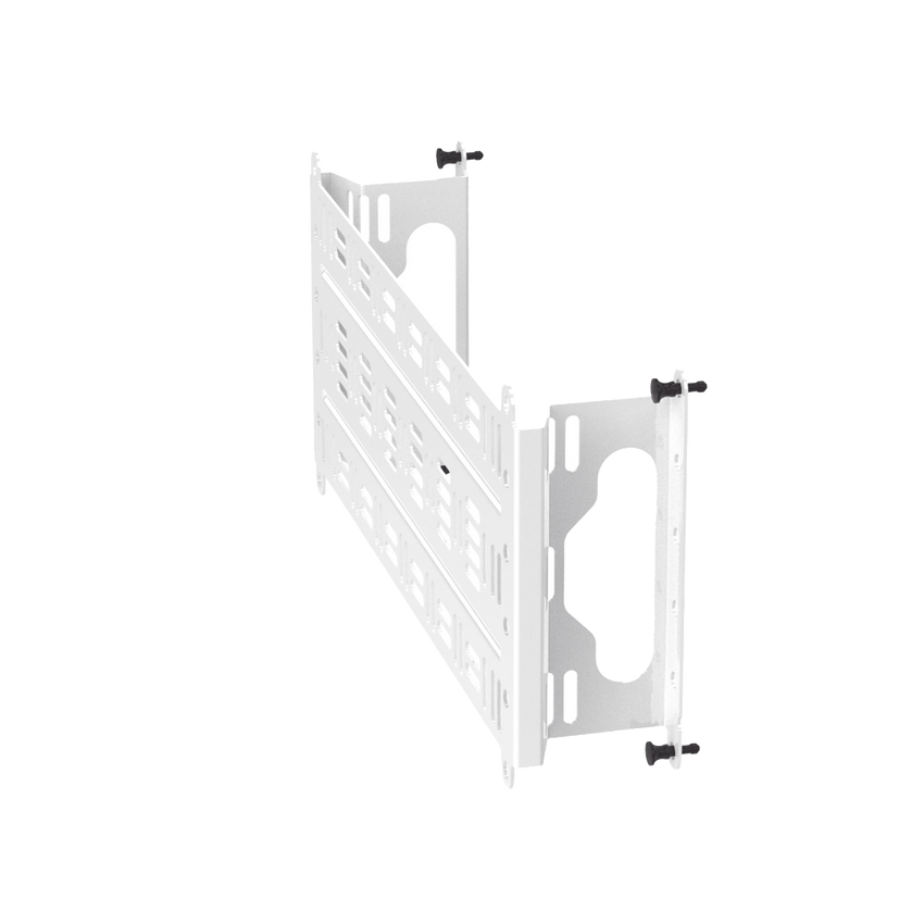 Accesorio Para Montaje de Equipos o Dispositivos en Gabinetes Multipropósito, de Instalación a Presión, de Acero, Color Blanco