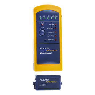 Probador de Mapa de Cableado MicroMapper™, para Verificar Rápida y Fácilmente la Integridad del Cableado de Par trenzado de Ethernet