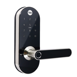 Cerradura Digital  YMC420 / con Teclado Táctil / lector de Tarjetas / Huellas /  Incluye HUB / compatible con YALE CONNECT