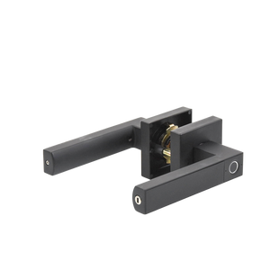 Manija Castelli Biométrica/ Acabado Negro / 30 usuarios/Para Puerta Izq o Derecha de 60-70mm