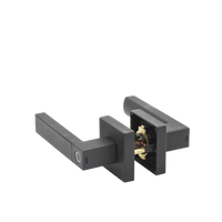 Manija Castelli Biométrica/ Acabado Negro / 30 usuarios/Para Puerta Izq o Derecha de 60-70mm