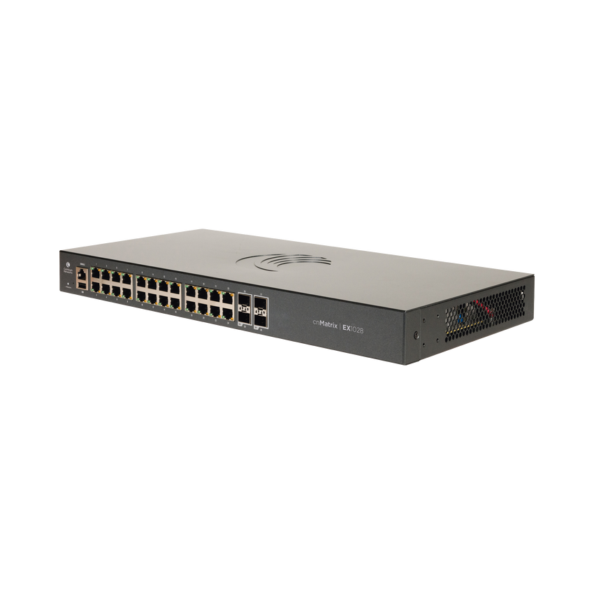 Switch cnMatrix EX1028  de 24 puertos Gigabit Ethernet y 4 SFP, Capa 2,  gestión en la nube