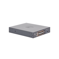Switch cnMatrix EX2010-P capa 3 de 10 puertos(8 PoE Gigabit 802.3af/at, 2 SFP, 1 consola, 1 MNGMT, 1 USB)  administración desde la Nube (MX-EX2010PXA-U)