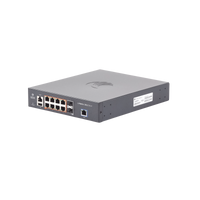 Switch cnMatrix EX2010-P capa 3 de 10 puertos(8 PoE Gigabit 802.3af/at, 2 SFP, 1 consola, 1 MNGMT, 1 USB)  administración desde la Nube (MX-EX2010PXA-U)