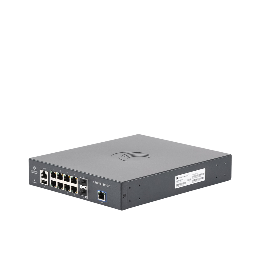 Switch inteligente cnMatrix EX2010 capa 3 de 13 puertos (8 Ethernet Gigabit, 2 SFP, 1 consola, 1 MNGMT, 1 USB) administración desde la Nube