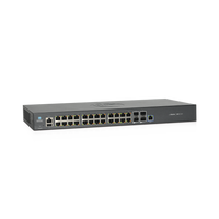 Switch cnMatrix EX2028-P capa 3 de 28 puertos (24 PoE Gigabit 802.3af/at, 4 SFP+) administración desde la Nube (MX-EX2028PxB-U)