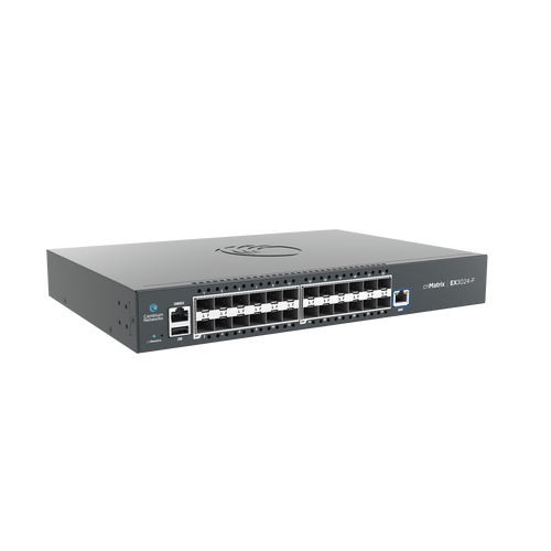 Switch cnMatrix EX3024F Ideal para Distribución en una Red Empresarial / 24 Puertos de Fibra Óptica SFP+(10 Gbps) / Capa 2 y Capa 3 / Doble Fuente de Alimentación en Corriente Alterna / Gestión Gratuita Desde la Nube
