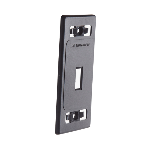 Placa de Pared Modular MAX, de 1 Salida, Color Negro