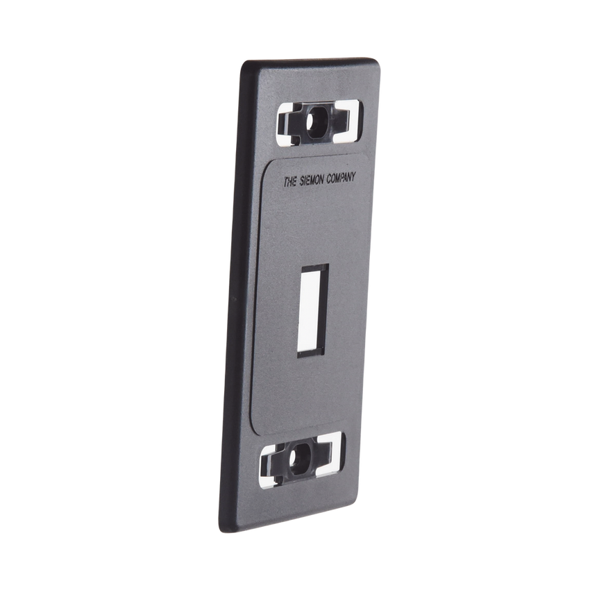 Placa de Pared Modular MAX, de 1 Salida, Color Negro