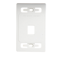 Placa de Pared Modular MAX, de 1 Salida, Color Blanco, Version Bulk (Sin Empaque Individual)