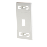 Placa de Pared Modular MAX, de 1 Salida, Color Blanco, Version Bulk (Sin Empaque Individual)