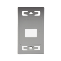 Placa de Pared Modular MAX, de 2 Salidas, Color Blanco