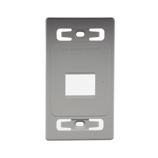 Placa de Pared Modular MAX, de 2 Salidas, Color Blanco
