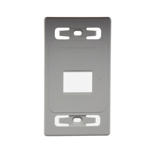 Placa de Pared Modular MAX, de 2 Salidas, Color Blanco