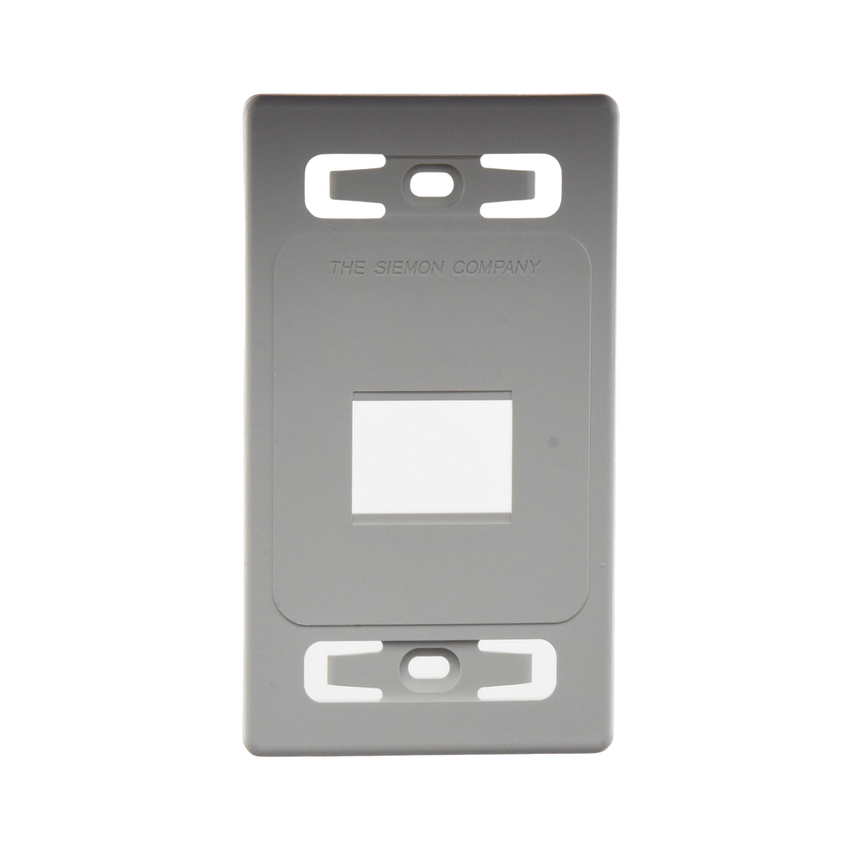 Placa de Pared Modular MAX, de 2 Salidas, Color Blanco
