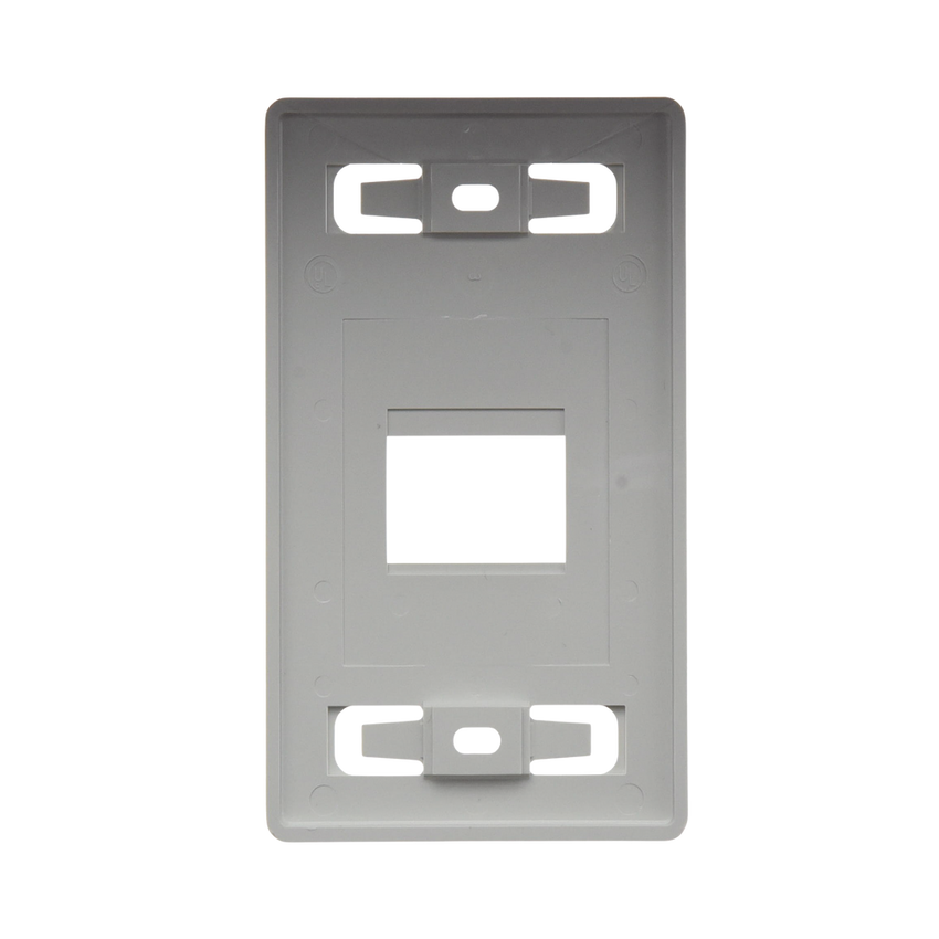 Placa de Pared Modular MAX, de 2 Salidas, Color Blanco