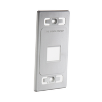 Placa de Pared Modular MAX, de 2 Salidas, Color Blanco