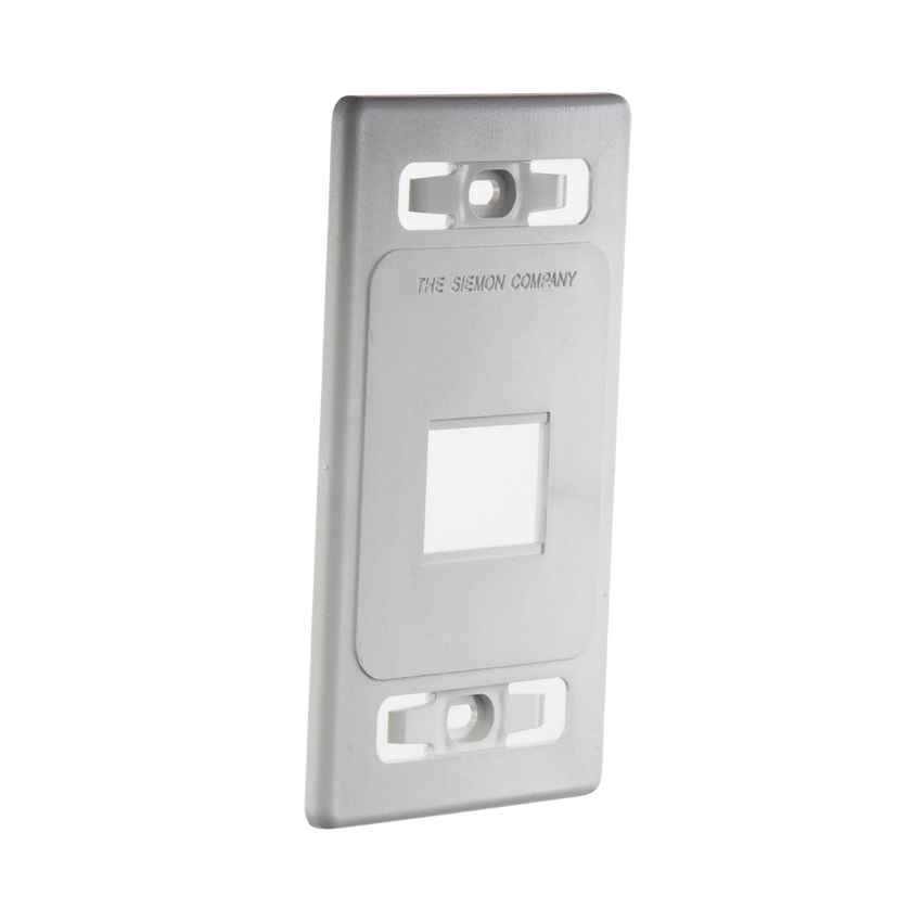 Placa de Pared Modular MAX, de 2 Salidas, Color Blanco