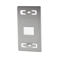 Placa de pared modular MAX, de 2 salidas, color blanco