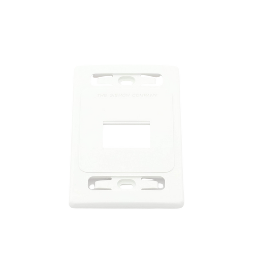 Placa de Pared Modular MAX, de 2 Salidas, Color Blanco, Versión Bulk (Sin Empaque Individual)