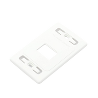 Placa de Pared Modular MAX, de 2 Salidas, Color Blanco, Versión Bulk (Sin Empaque Individual)