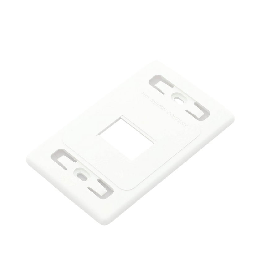 Placa de Pared Modular MAX, de 2 Salidas, Color Blanco, Versión Bulk (Sin Empaque Individual)
